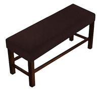 Bench Cover 5 Tamaños Fundas Banco,Rectangular,Funda De Puff, Cubierta De Taburete, Fundas De Taburete Jacquard, Cubierta Bancos, Cubierta para Banco Otomana ( Color : Dark coffee , Size : 130-150cm )