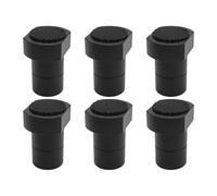 Bench Dog Clamps 6 Pcs Aluminum Alloy Bench Stops for Workbench Holes, Non-Slip- Negro 20mm