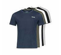 Bench - Juego de camisetas de cuello redondo para hombre, paquete de 3, 5 o 10 camisetas de manga corta de ajuste clásico en varios colores, Oliver/Surtido, XL