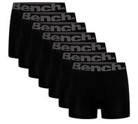Bench,Paquete múltiple de calzoncillos tipo bóxer de algodón transpirable para hombre, ajuste clásico de 7, 9 y 10 unidades, conjunto de ropa interior de regalo, S, M, L, XL, XXL,Paquete de 7,Negro