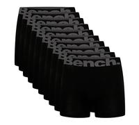 Bench Putton - Calzoncillos tipo bóxer para hombre, color negro, cintura elástica con logotipo, paquete de 10, súper suaves, mezcla de algodón de alta calidad, ropa interior cómoda para hombre, talla