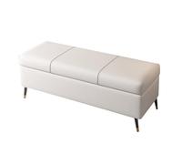 Bench - Zapatero tapizado y banco de extremo de cama para dormitorio, sala de estar, entrada, elegante, color negro, 15.7 in / 40 cm, solución de almacenamiento que ahorra espacio