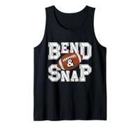 Bend and Snap Football | Funny Cute Game Day Touchdown Camiseta sin Mangas