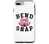 Bend and Snap Football Game Day Coquette Bow Pink Football Carcasa para iPhone 7 Plus/8 Plus