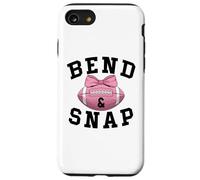Bend and Snap Football Game Day Coquette Bow Pink Football Carcasa para iPhone SE (2020) / 7/8