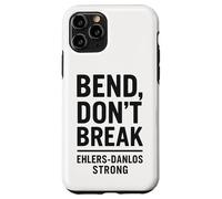 Bend Don't Break Ehlers-Danlos Conciencia fuerte de la cebra Carcasa para iPhone 11 Pro