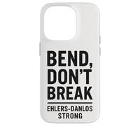 Bend Don't Break Ehlers-Danlos Conciencia fuerte de la cebra Carcasa para iPhone 14 Pro