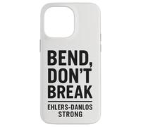 Bend Don't Break Ehlers-Danlos Conciencia fuerte de la cebra Carcasa para iPhone 14 Pro Max