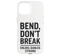 Bend Don't Break Ehlers-Danlos Conciencia fuerte de la cebra Carcasa para iPhone 15