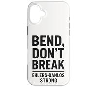 Bend Don't Break Ehlers-Danlos Conciencia fuerte de la cebra Carcasa para iPhone 16 Plus