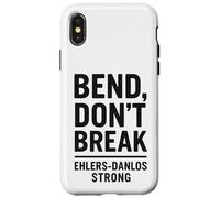 Bend Don't Break Ehlers-Danlos Conciencia fuerte de la cebra Carcasa para iPhone X/XS