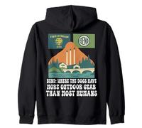 Bend Oregon Retro-Vintage Dog Lover hombres y mujeres Sudadera con Capucha