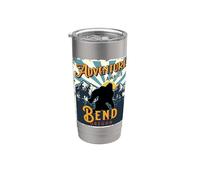 Bend Oregon USA Sasquatch - Recuerdo de pie grande Vaso térmico de acero inoxidable de doble pared