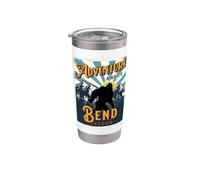 Bend Oregon USA Sasquatch - Recuerdo de pie grande Vaso térmico de acero inoxidable de doble pared