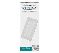 Benda Compressa Adesiva Icopiuma In Tessuto Non Tessuto 10 X 25 Cm 2 Pezzi