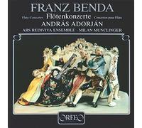 Benda : Concertos pour flûte. Adorjan, Munclinger.