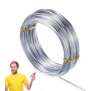 Bendable Aluminum Wire - Silver Color Craft Wire | Metal Wires for Enthusiasts Beginners Professionals, Flexible Jewelry Making Supplies for Artists Amateurs, DIY Armature Crafting