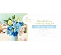Bendable Blooms Chenille Stem Flower-Making Kit Botanical Blues: Everything You Need to Make a Beautiful Floral Bouquet: Over 140 Chenille Stems with ... Ribbon, and an Instruction Leaflet: 1