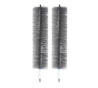 Bendable Microfiber Head, 2026 New Fan Cleaner Brush Reusable Dust Remover Washable ldeal for Electric Fans Air Conditioning, Home Car Vents, Curtain and Many Other Applications. (Gray,2 Pcs)