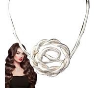 Bendable Snake Necklace - Alloy Flexible Snake Chain Jewelry | Bendable Snakes Costume Necklace Adjustable Fashion Accessory | Unique Snakes Style Jewelry Gift For Friends Family Valentine Day