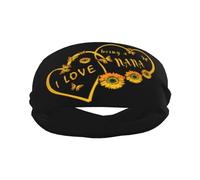 Bendecida De Ser Llamada Nana Sunflower Heart Unisex Diadema Deportiva Comoda Headband Antideslizante Banda para El Sudor para Tenis Yoga Fitness