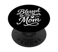 Bendecida de ser su madre PopSockets PopGrip Adhesivo