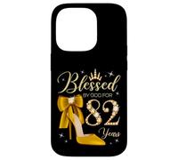 Bendecida por Dios para una Reina de 82 años Que Cumple 82 años Carcasa para iPhone 14 Pro