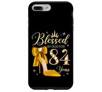 Bendecida por Dios para una reina de 84 años que cumple 84 años Carcasa para iPhone 7 Plus/8 Plus