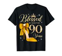 Bendecida por Dios para una Reina Que Cumple 90 años Camiseta