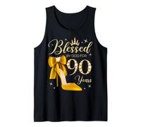 Bendecida por Dios para una Reina Que Cumple 90 años Camiseta sin Mangas