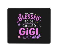 Bendecida por Llamarme Gigi Alfombrilla De Ratón Antideslizante Alfombrillas De Mouse Base De Goma Alfombrilla para Ratón para Oficina Pc Hogar 25X30Cm