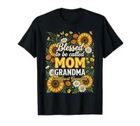 Bendecidas de ser Llamadas mamá y Abuela, Lindas Mujeres para el Día de la Madre Camiseta