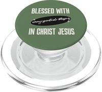 Bendecido con Toda bendición Espiritual en la fe de Cristo Jesús PopSockets PopGrip para MagSafe