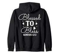 Bendecido para Bendecir - Génesis 12:2 Arte Motivacional Sudadera con Capucha