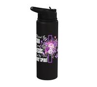 Bendecido por Dios Amado por Jesús Espíritu Santo Cruz Cristiana Stainless Steel Insulated Water Bottle
