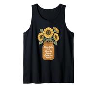 Bendecido por Dios, Amado por Jesús, Girasol Bouquet Christian Camiseta sin Mangas