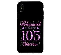 Bendecido por Dios para la Fiesta de 105 cumpleaños de un niño de 105 años Carcasa para iPhone XS MAX