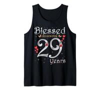 Bendecido por Dios para la Reina de 29 años de la Fiesta de cumpleaños número 29 Camiseta sin Mangas