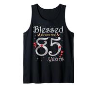 Bendecido por Dios para la reina de 85 años que cumple 85 años Camiseta sin Mangas