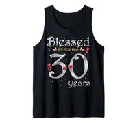 Bendecido por Dios para la Reina de la Fiesta de 30 cumpleaños de una Reina de 30 años Camiseta sin Mangas