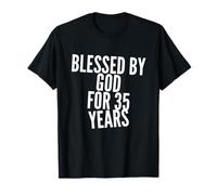 Bendecido por Dios para niños de 35 años, Gran Fiesta de cumpleaños Camiseta
