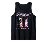 Bendecido por Dios para una Fiesta de cumpleaños número 41 para niños de 41 años Camiseta sin Mangas