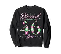 Bendecido por Dios para una Fiesta de cumpleaños número 46 para niños de 46 años Sudadera