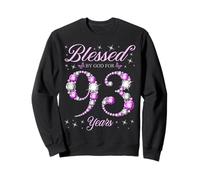 Bendecido por Dios para una Fiesta de cumpleaños número 93 para niños de 93 años Sudadera