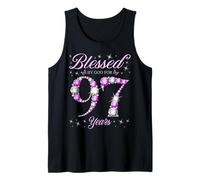 Bendecido por Dios para una Fiesta de cumpleaños número 97 para niños de 97 años Camiseta sin Mangas