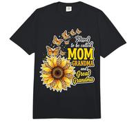 Bendecidos de ser llamados Mamá y Abuela Sunflower Día de la Madre Comfort Colors Adult Heavyweight T-Shirt