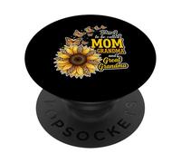 Bendecidos de ser llamados Mamá y Abuela Sunflower Día de la Madre PopSockets PopGrip Adhesivo