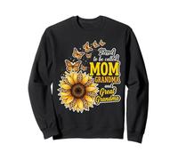 Bendecidos de ser llamados Mamá y Abuela Sunflower Día de la Madre Sudadera