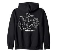 Bendice al Señor Oh Mi Alma Salmo 10:3 Diseño Inspirador Sudadera con Capucha