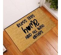 Bendice Este Hogar Y A Todos Los Que Vinieron Alfombras Decoracion Alfombra Atrapapolvo Impermeable Felpudo Entrada para Casa Bañera Accesorios para El Hogar 40 X 60Cm